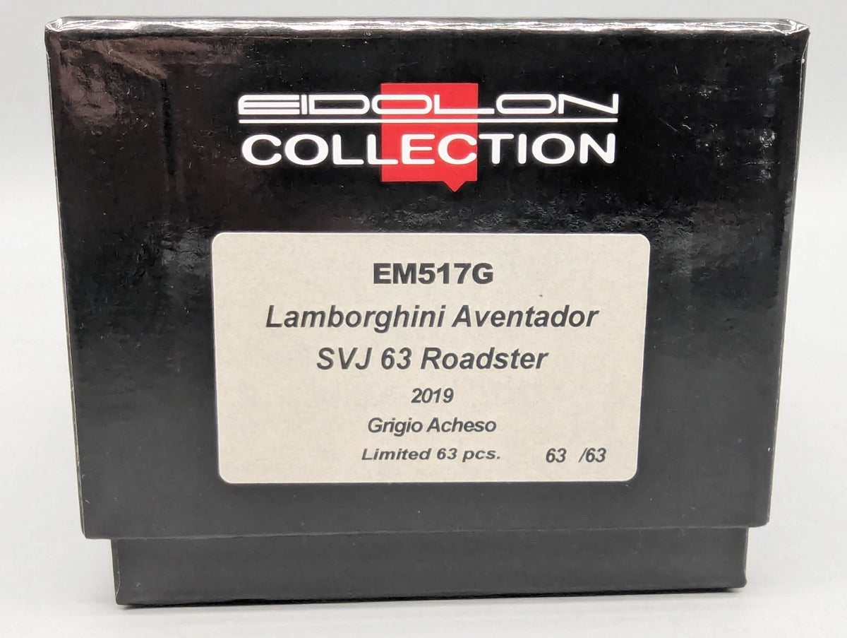 Eidolon Make Up 1:43 Lamborghini Aventador SVJ 63 Roadster 2019 Grigio 63/63 OVP