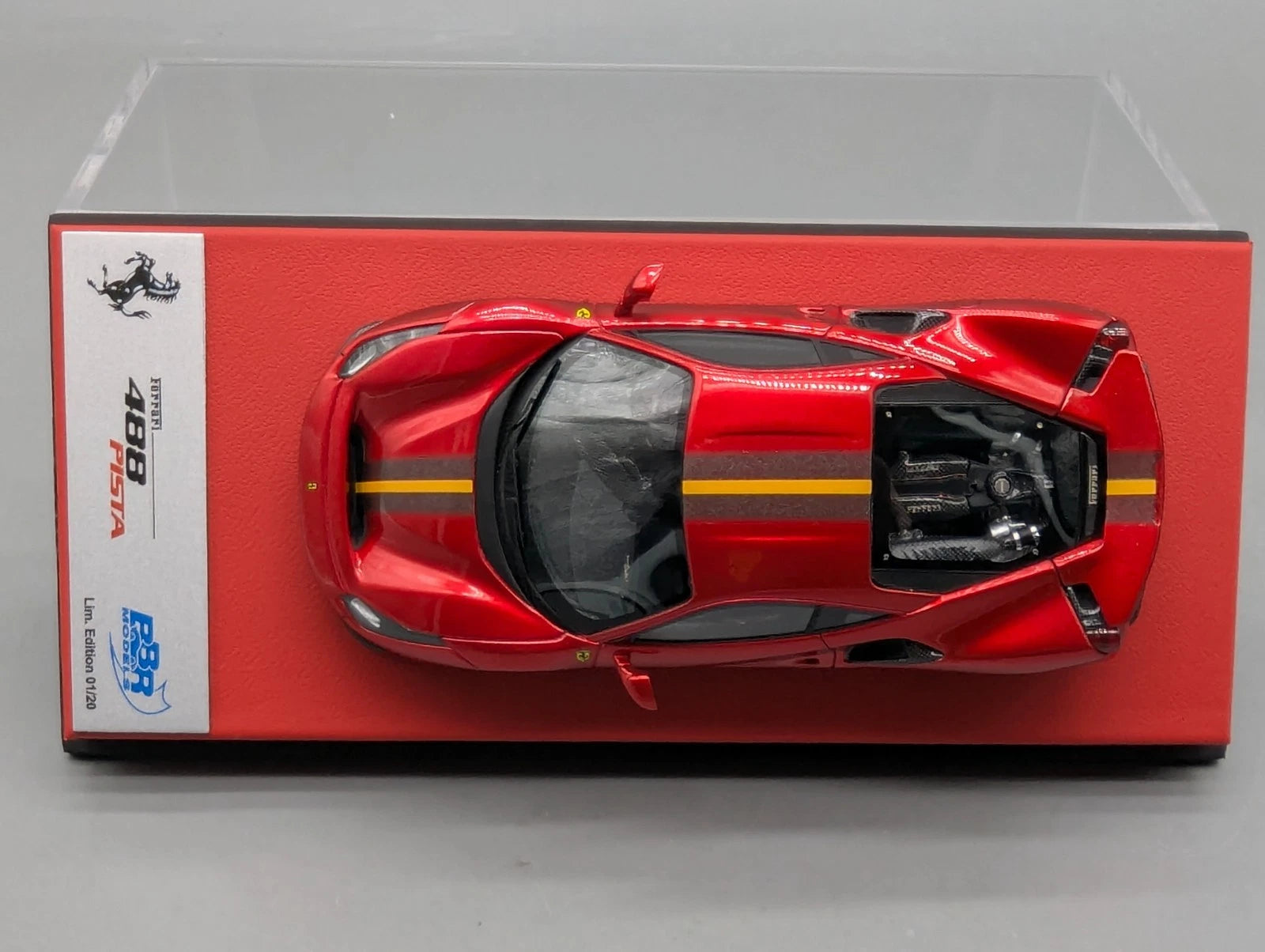 Modellautos 1:43 BBR Concept43 Ferrari 488 Pista RHD 2020 Rosso Fuoco 01/20 OVP