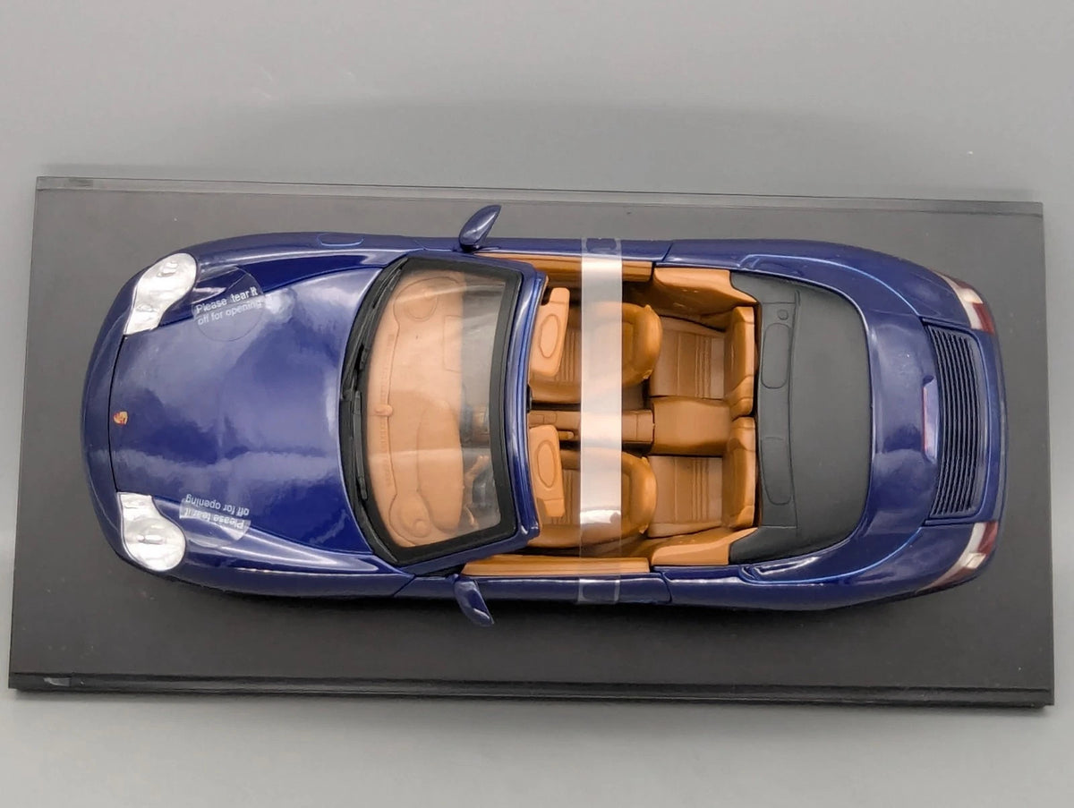 Modellautos 1:18 Spark Porsche 911 Carrera Cabriolet Blau WAP Dealer OVP