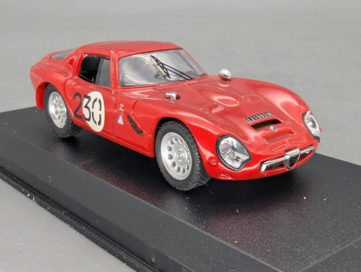 Modellautos 1:43 Best Model Alfa Romeo TZ2 1964 Rot #230 mit OVP