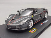 Modellautos 1:43 Bburago Ferrari LaFerrari Aperta Schwarz mit OVP