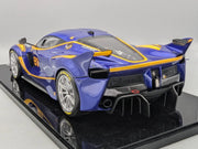 Modellautos 1:12 BBR Ferrari FXX-K Car #81 Blau Gelb Ltd 15/20 in Vitrine OVP