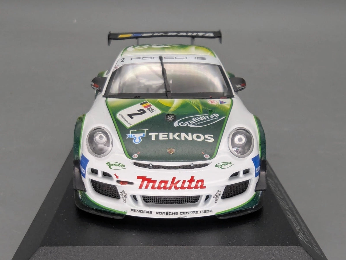 Modellautos 1:43 Minichamps Porsche 911 GT3 R FIA EU-Championship 2011 #2 OVP