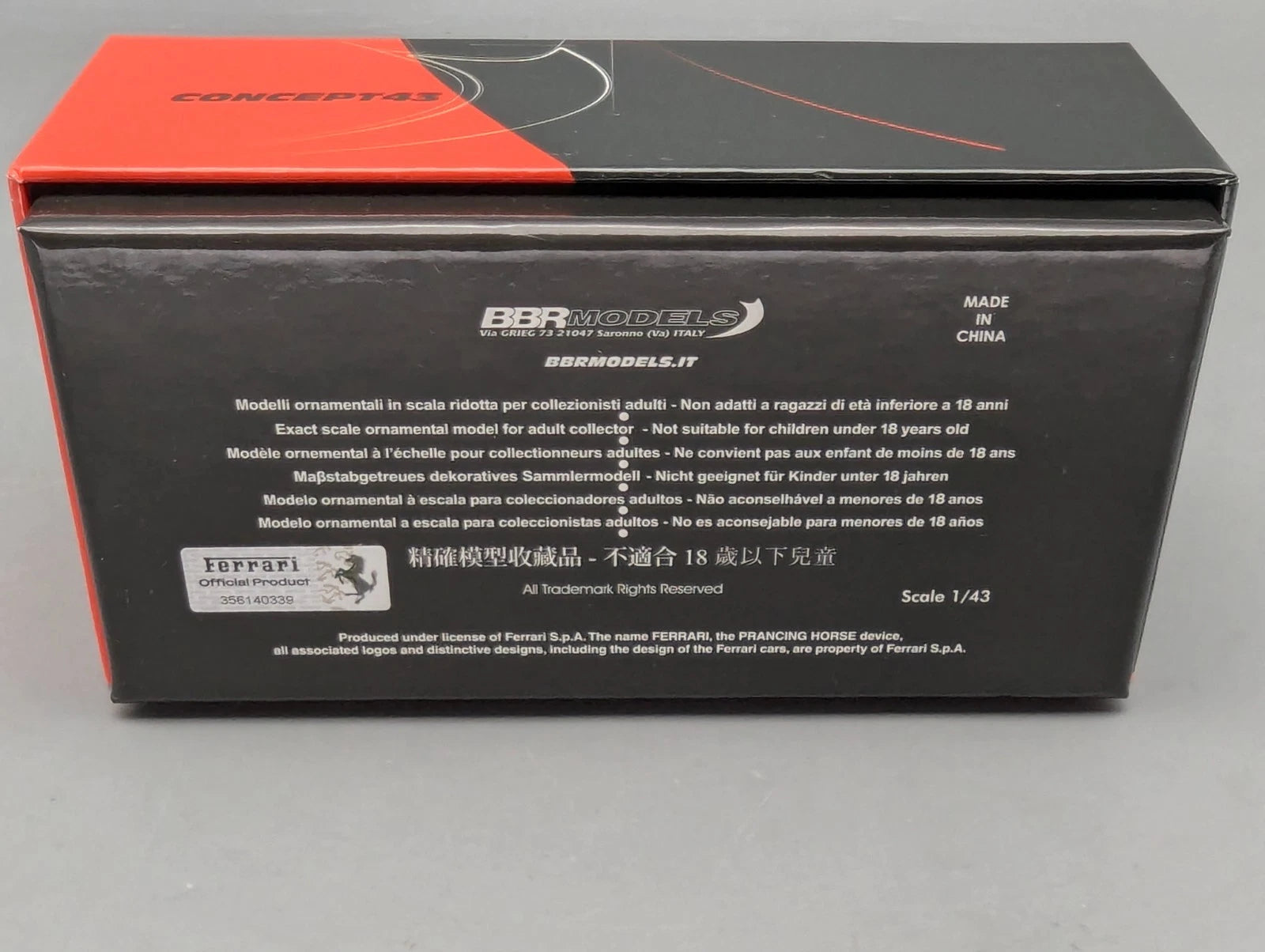 Modellautos 1:43 BBR Concept43 Ferrari SF90 XX Stradale Ltd 20/30 Giallo mit OVP