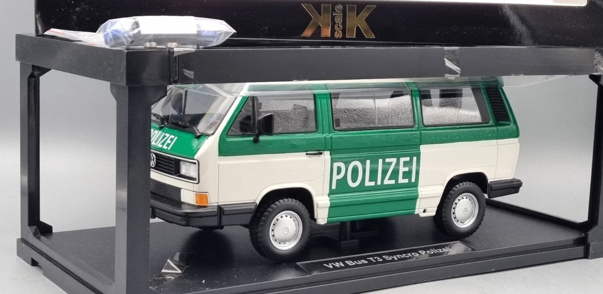 Modellautos 1:18 KK Scale VW Bus T3 Syncro Polizei OVP