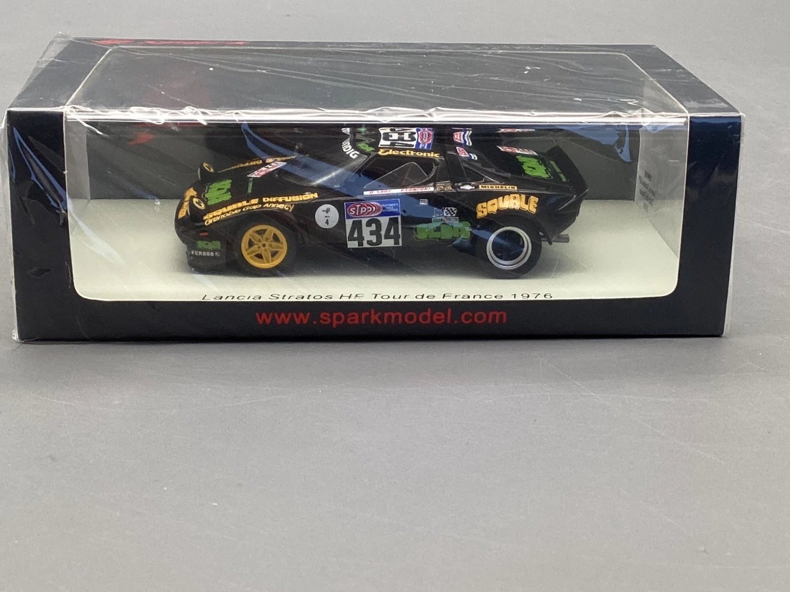 Modellautos 1:43 Spark Lancia Stratos HF Tour de France 1976 #434 mit OVP