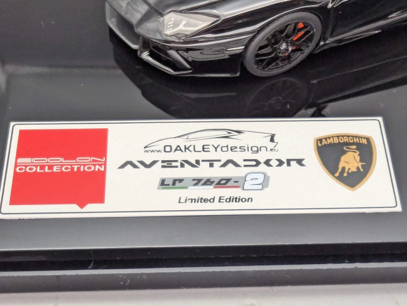 Eidolon Make Up 1:43 Lamborghini Aventador LP760-2 Engine Set Oakley Black OVP