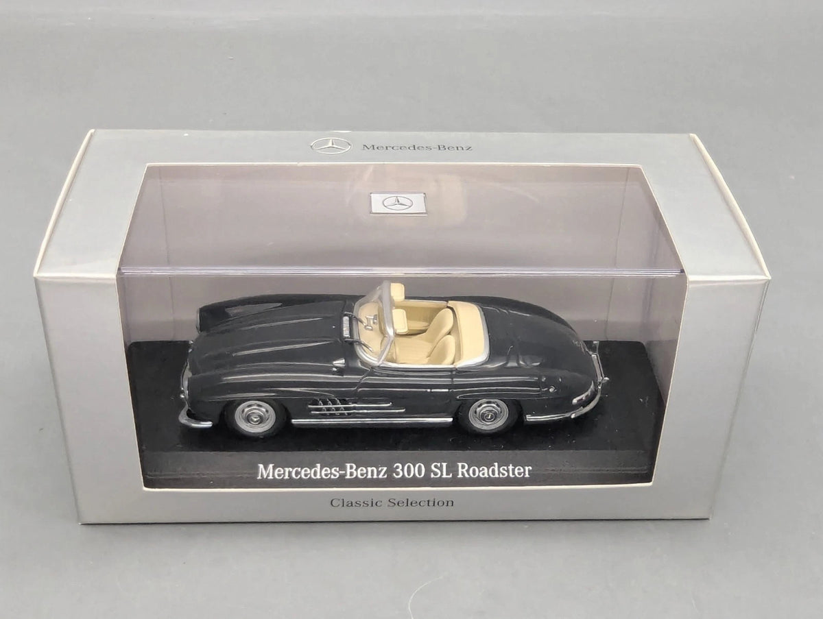 Modellautos 1:43 Minichamps Mercedes Benz 300 SL Graphitgrau Roadster Dealer OVP