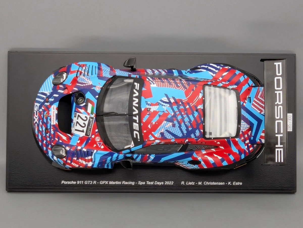 Modellautos 1:18 Spark Porsche 911 GT3 R GPX Spa 2022 #221 Lietz und andere OVP