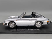 Modellautos 1:18 KK-Scale Porsche 911 Carrera Targa 3.2 1988 Silber mit OVP