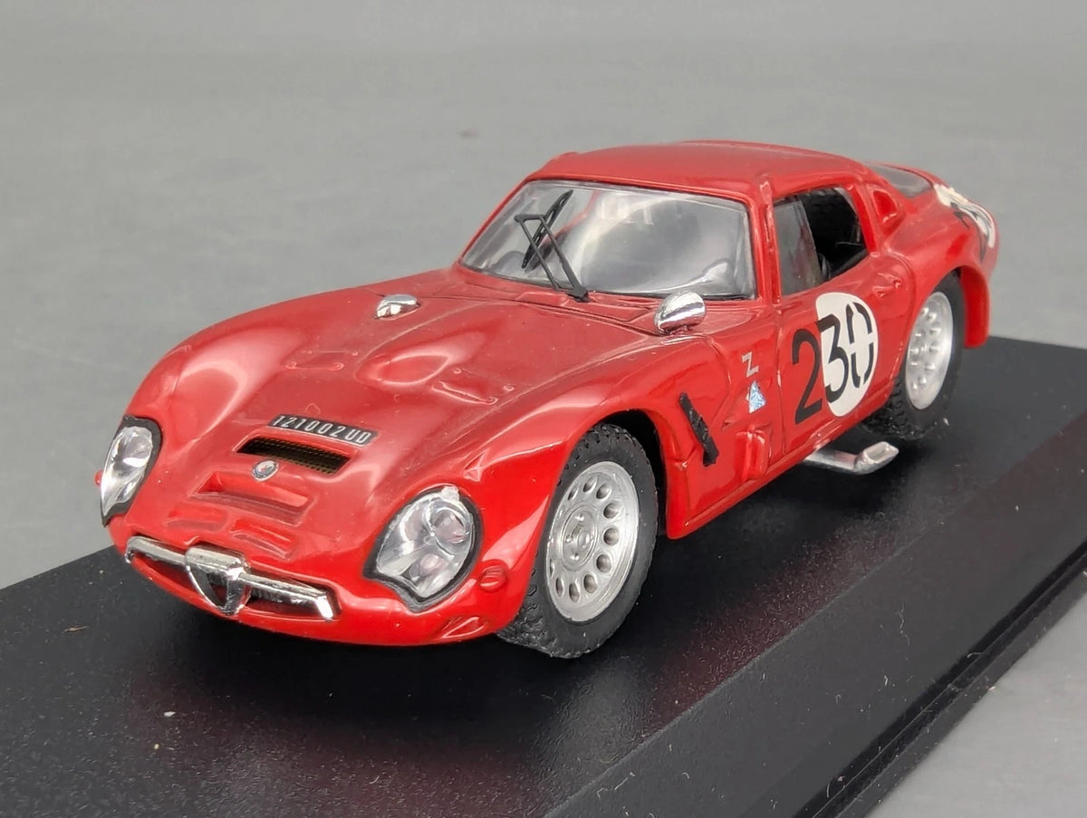 Modellautos 1:43 Best Model Alfa Romeo TZ2 1964 Rot #230 mit OVP
