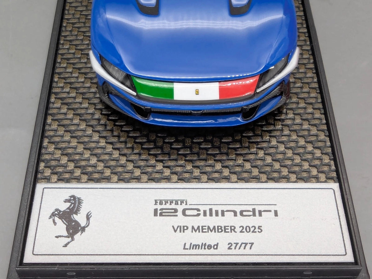 Modellautos 1:43 BBR Ferrari 12Cilindri Azzurro Dino VIP Modell 2025 27/77 OVP