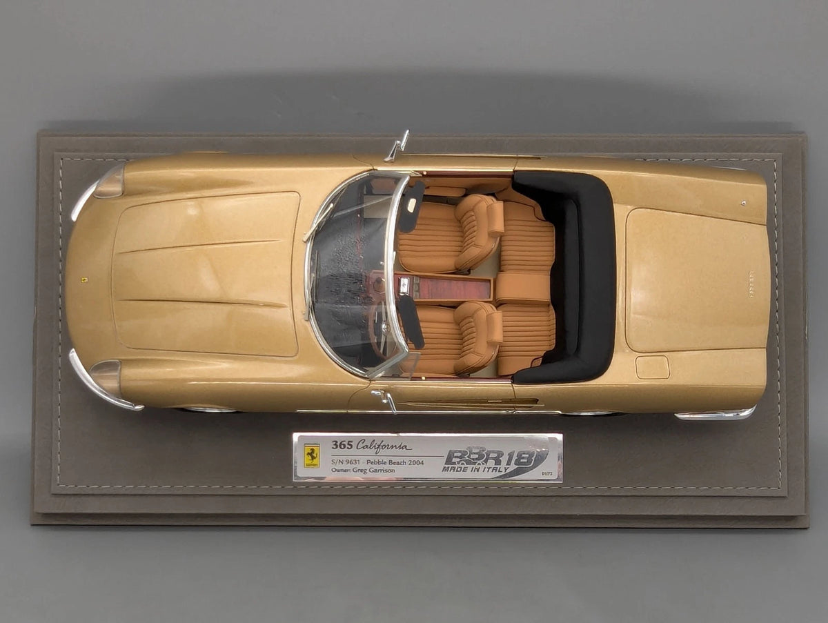 Modellautos 1:18 BBR Ferrari 365 California S/N 9631 G. Garrison Ltd 01/72 OVP