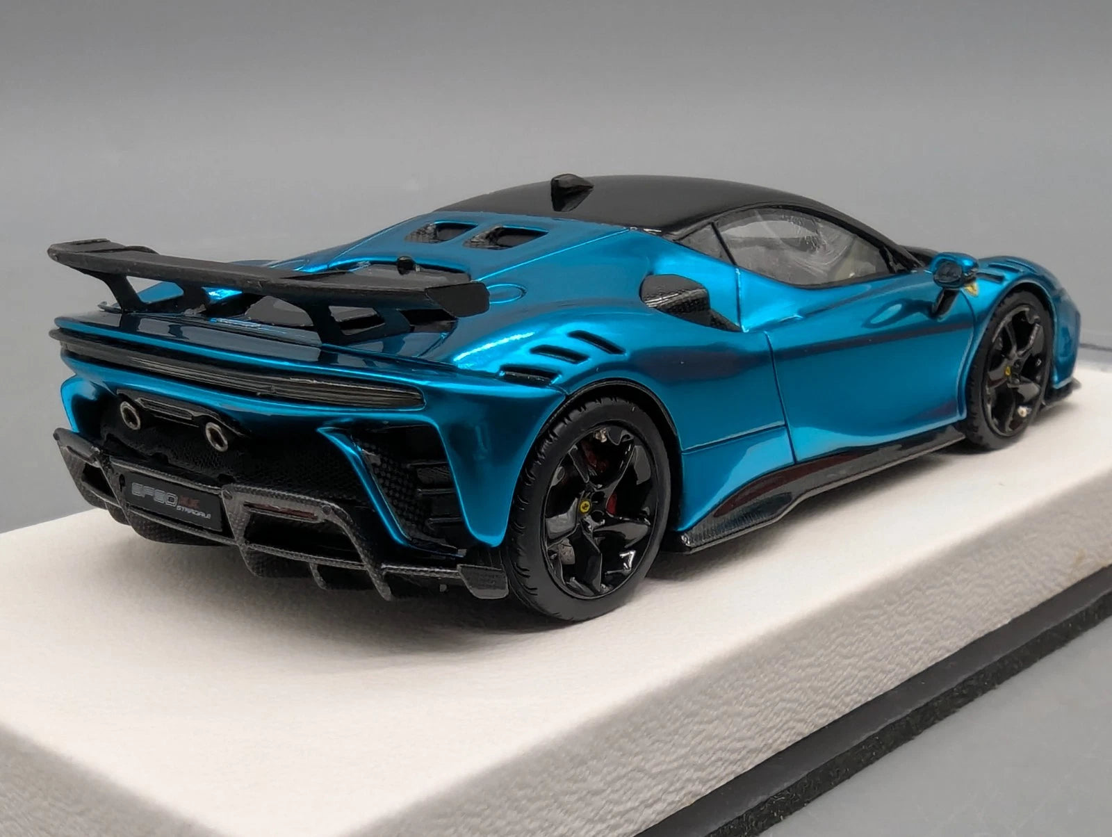 Modellautos 1:43 BBR Concept43 Ferrari SF90XX Stradale Chrome Blue Ltd 04/15 OVP