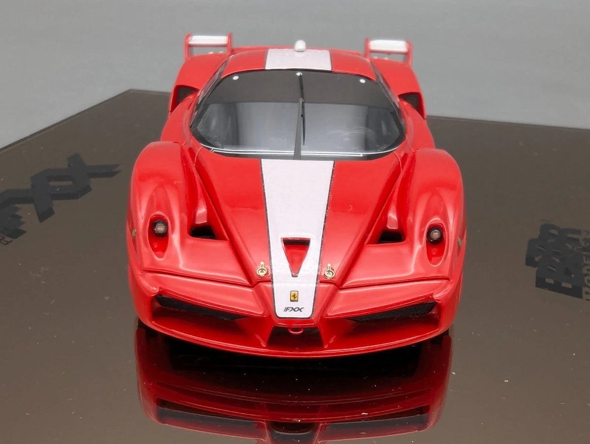 Modellautos 1:43 BBR Ferrari FXX 2006 Rot 005/150 Spiegelplatte Vitrine OVP