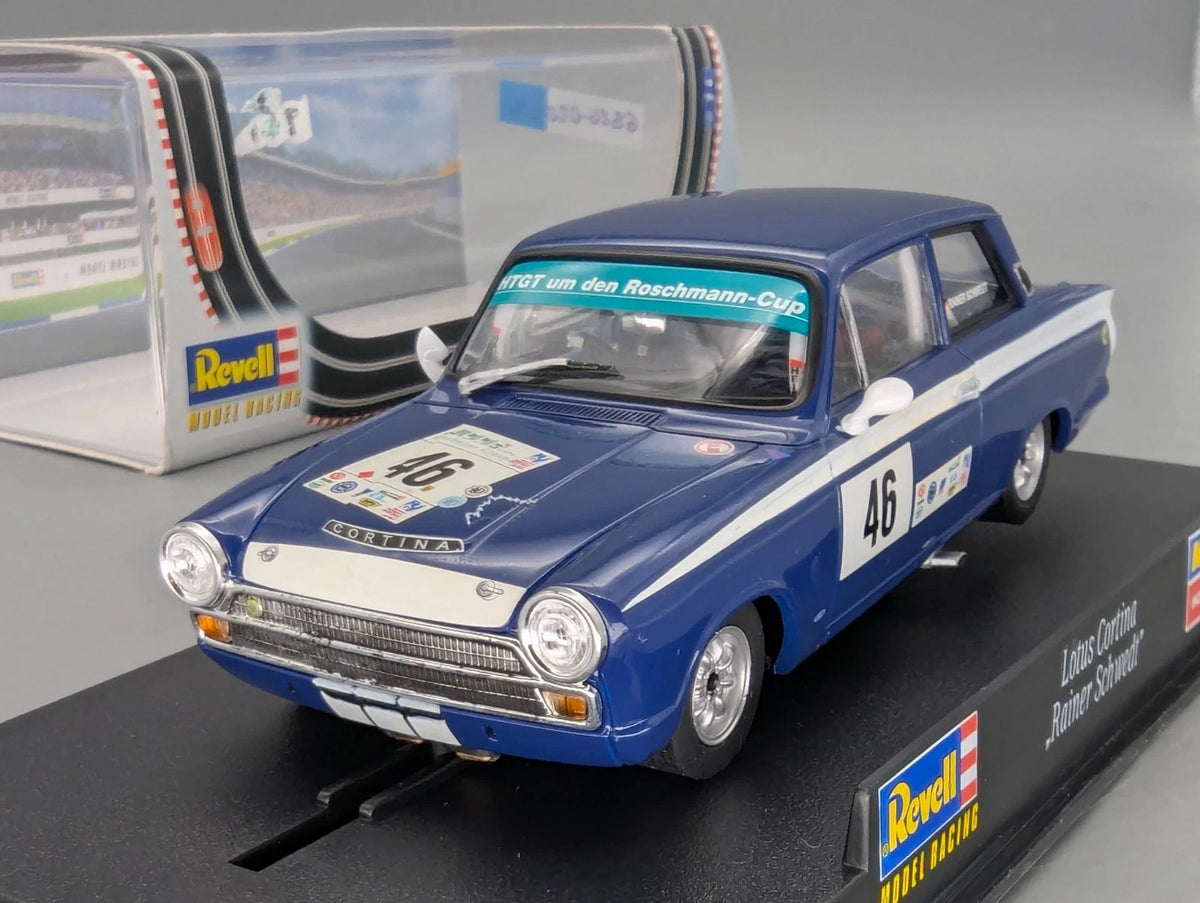 Modellautos Slotcar 1:32 Revell Lotus Cortina #46 Rainer Schwedt mit OVP