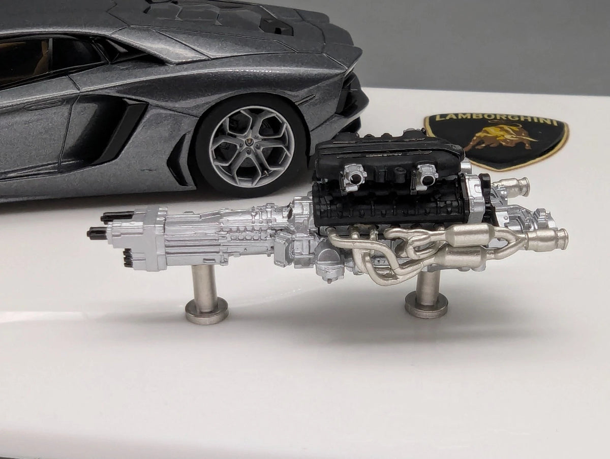 Eidolon Make Up 1:43 Lamborghini Aventador LP700-4 2011 Engine Set Grau Met. OVP