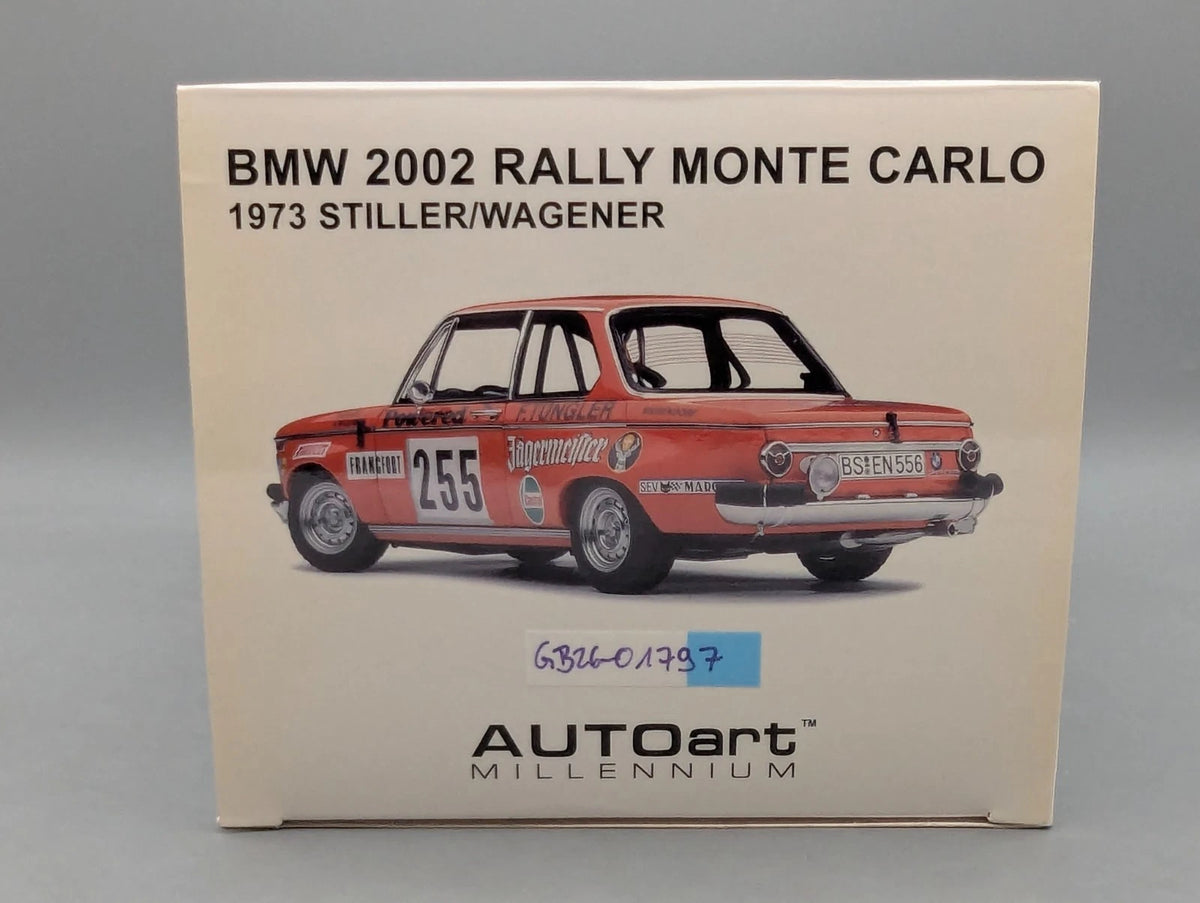 Modellautos 1:18 AUTOart Millenium BMW 2002 RMC 1973 #255 Stiller Wagener OVP