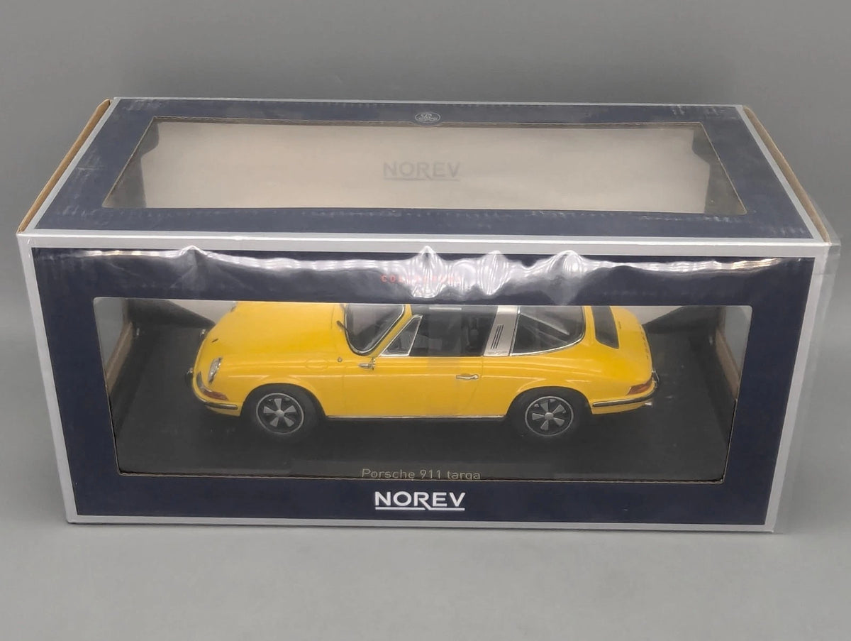 Modellautos 1:18 Norev Porsche 911 E Targa 1969 Gelb mit OVP