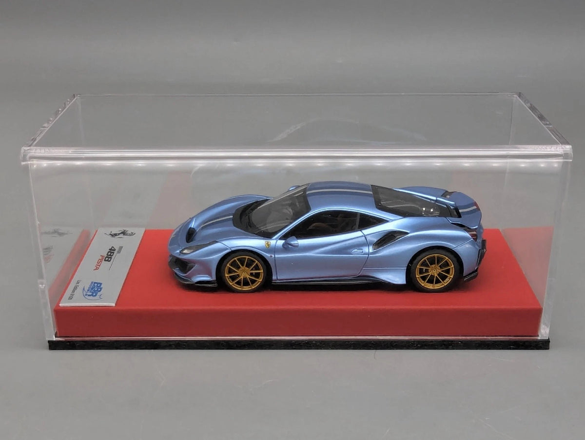 Modellautos 1:43 BBR Concept43 Ferrari 488 Pista RHD Azzurro Cali. Ltd 01/20 OVP