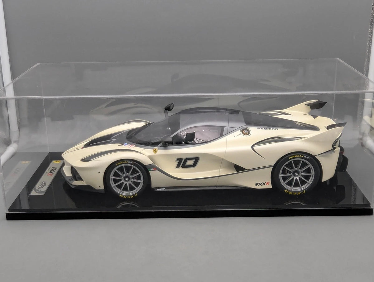 Modellautos 1:12 BBR Ferrari FXX-K Car #10 Fuji White Matt Ltd 05/10 Vitrine OVP