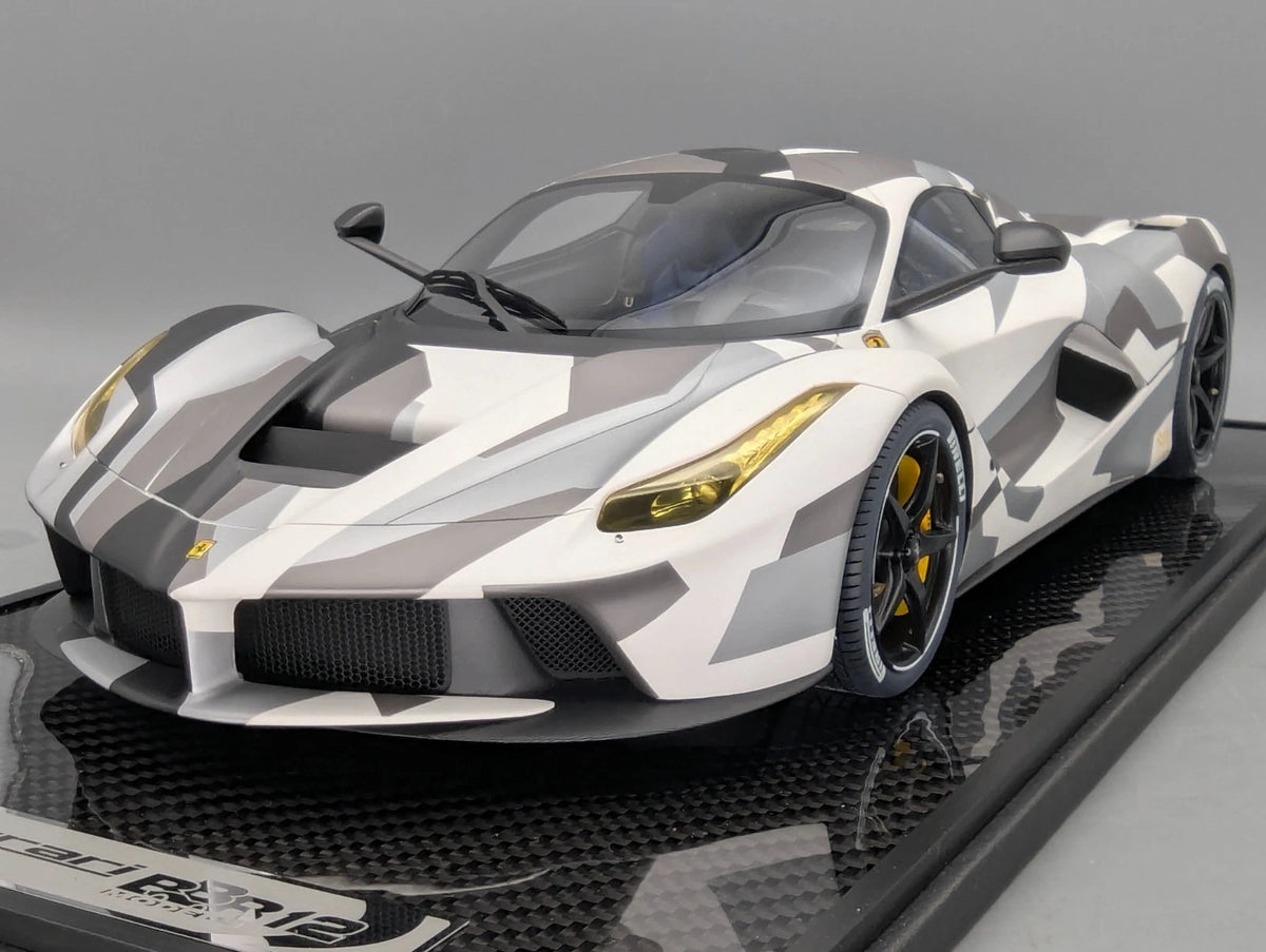 Modellautos 1:12 BBR Ferrari LaFerrari 2013 Matt Camouflage Lt 29/60 Vitrine OVP