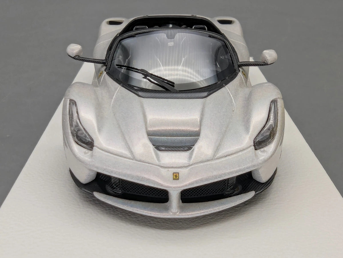 Modellautos 1:43 BBR Ferrari LaFerrari Aperta Weiß Ltd 01/24 mit Vitrine + OVP