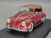 Modellautos 1:43 Minichamps Volkswagen VW Käfer Cabriolet Softtop 1200 1951 OVP