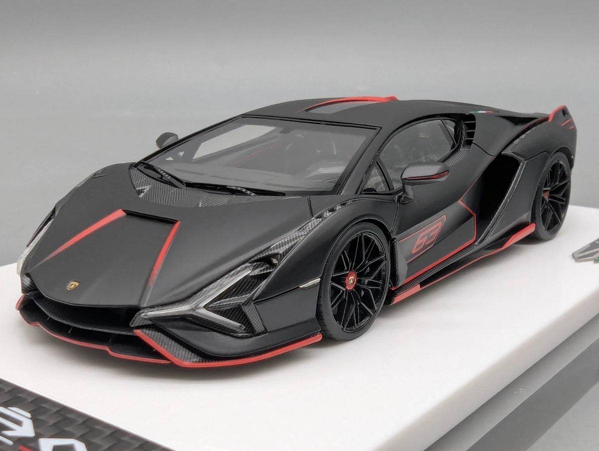 Eidolon Make Up 1:43 Lamborghini Sian FKP 37 with Stripe 2019 Nero 60/60 mit OVP