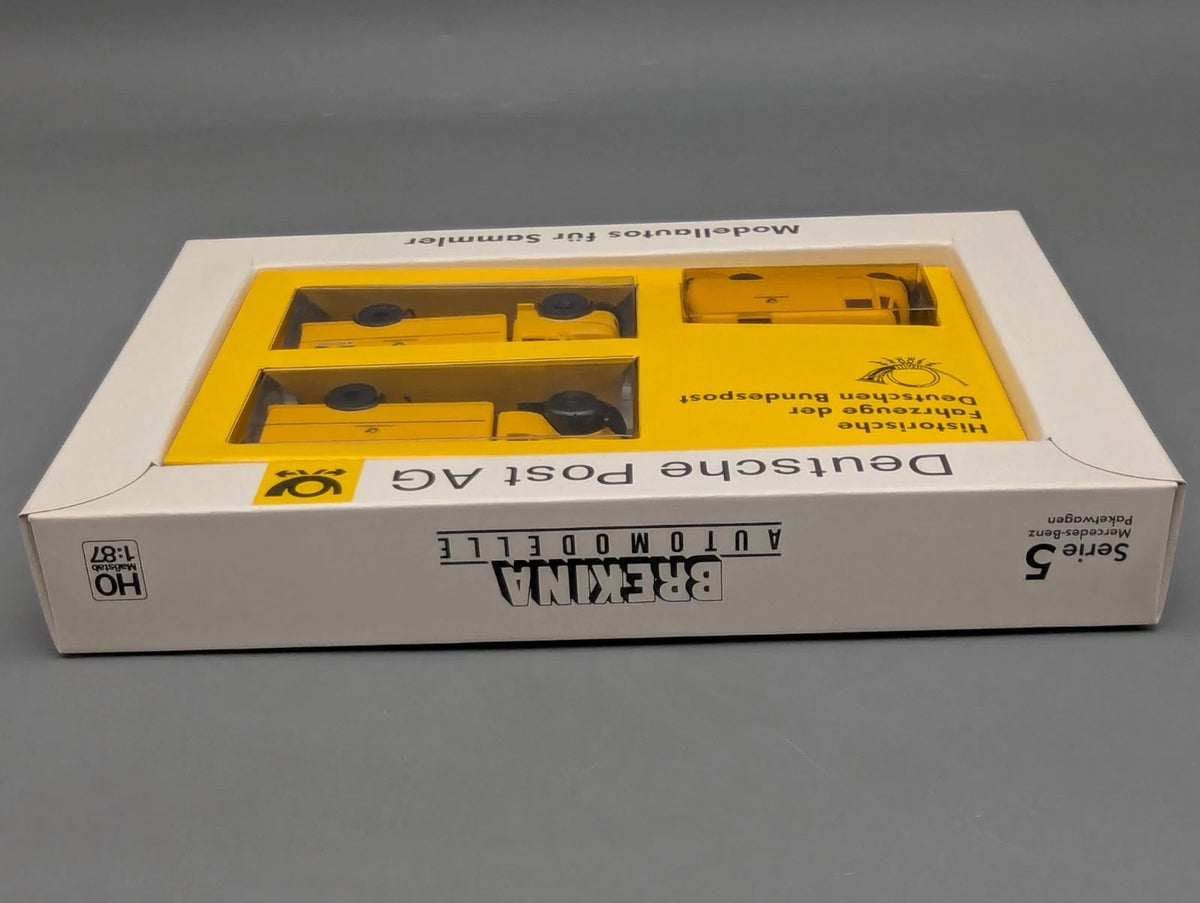 LKW Modell H0 1:87 Brekina Serie 5 Historische Post Fahrzeuge DBP 3-tlg Set OVP