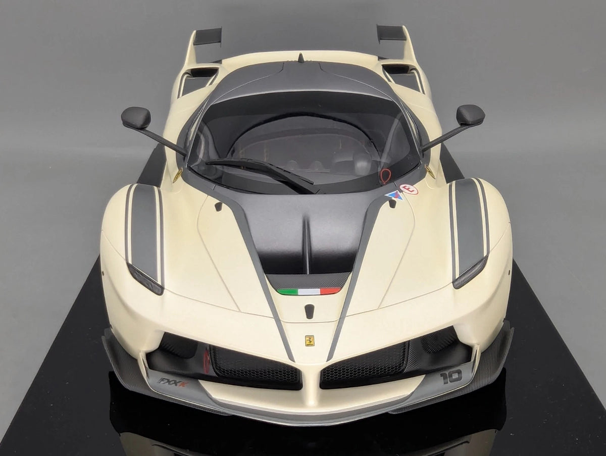 Modellautos 1:12 BBR Ferrari FXX-K Car #10 Fuji White Matt Ltd 05/10 Vitrine OVP