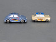 Modellautos 1:90 Schuco Piccolo Set 15 Jahre deutsche Einheit VW + Trabant OVP