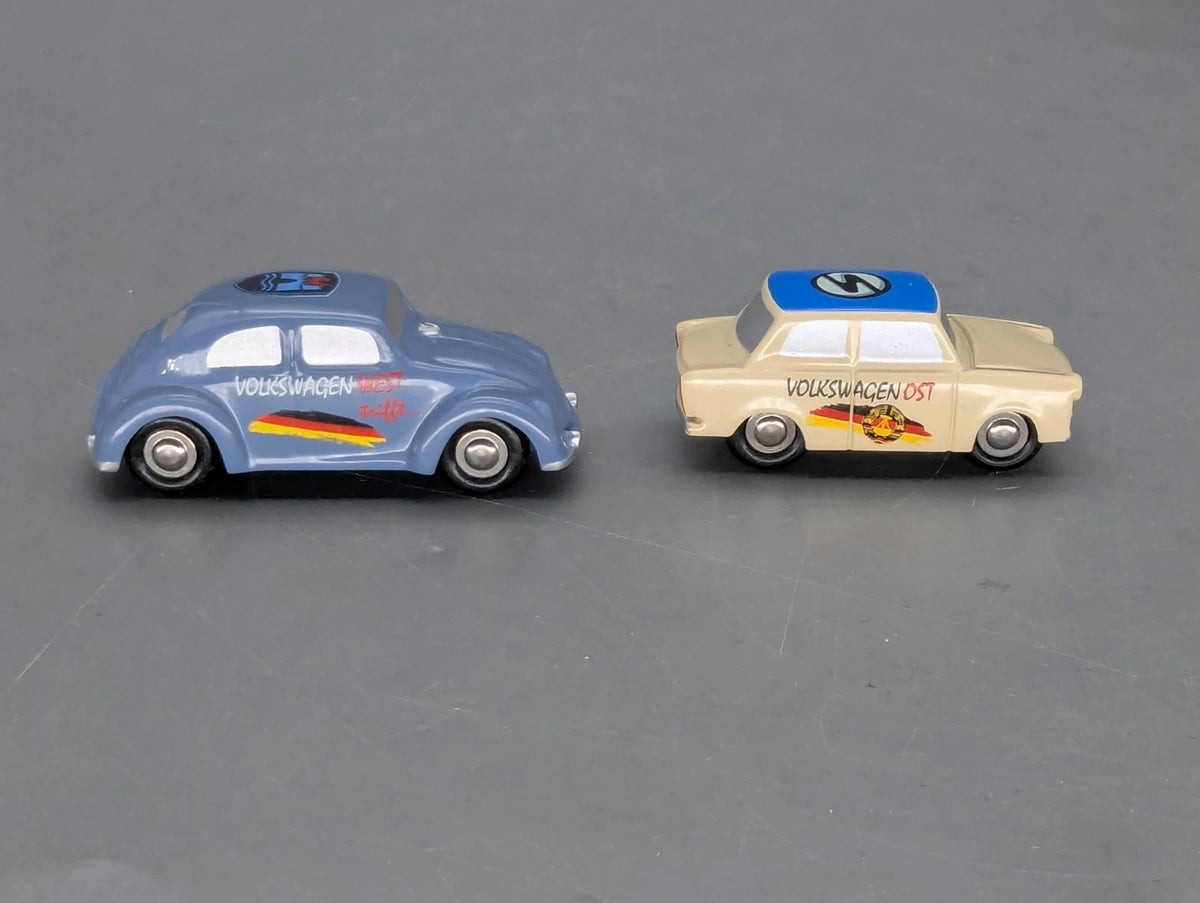 Modellautos 1:90 Schuco Piccolo Set 15 Jahre deutsche Einheit VW + Trabant OVP