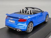 Modellautos 1:43 iScale Audi TT RS Roadster Ara Blau Metallic mit Dealer OVP