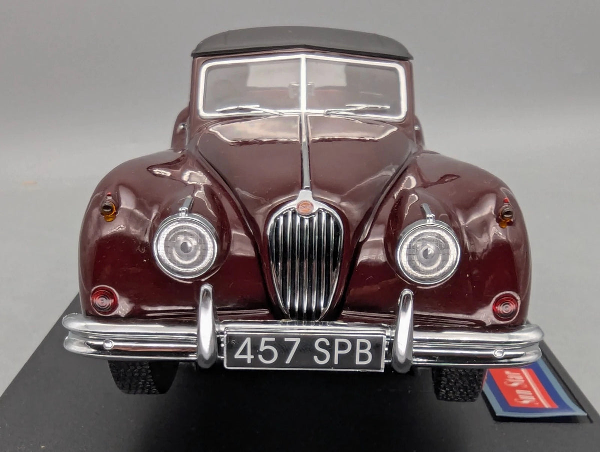 Modellautos 1:18 Sun Star Jaguar XK140 Drophead Coupe Dunkel Rot mit OVP