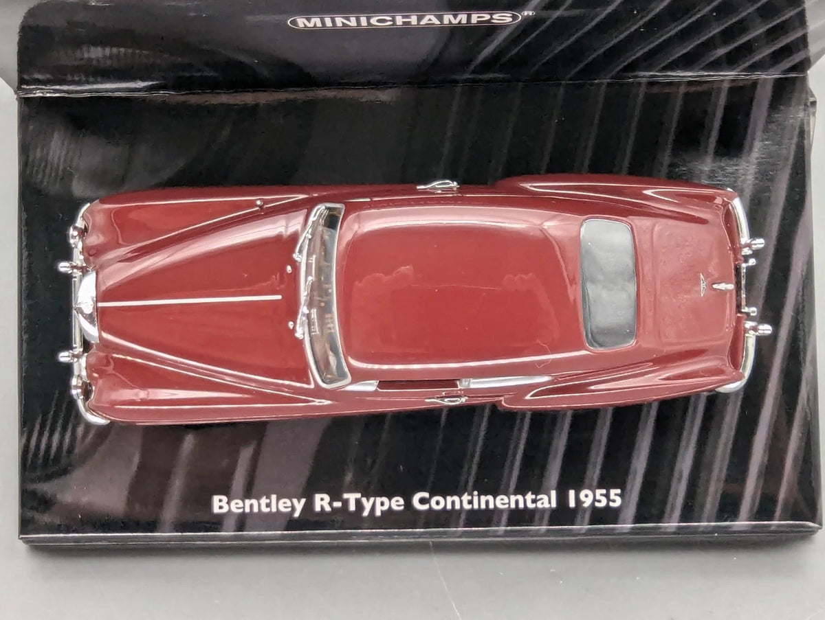 Modellautos 1:43 Minichamps Bentley R-Type Continental 1955 Rot mit OVP
