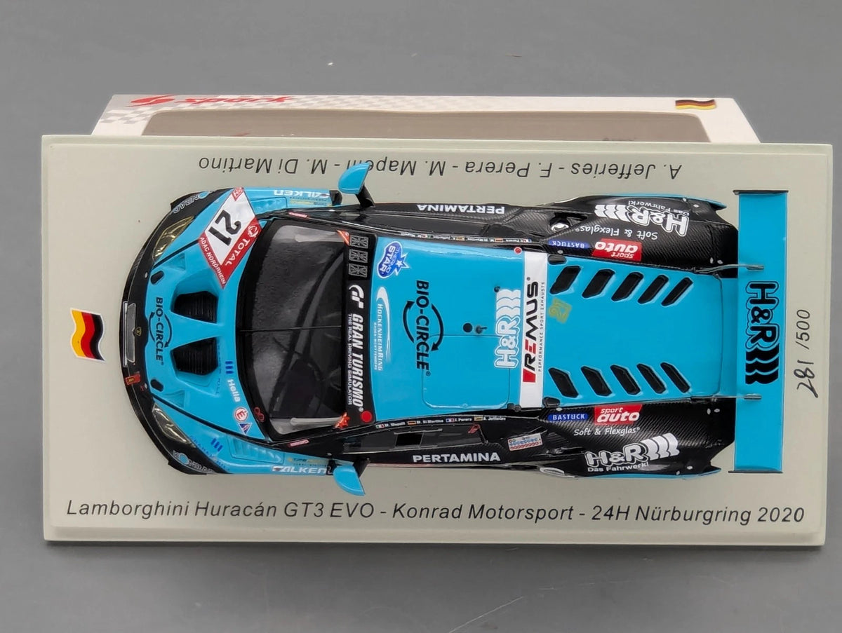 Modellautos 1:43 Spark SG711 Lamborghini Huracan GT3 EVO 24h Nbrg 2020 #21 OVP