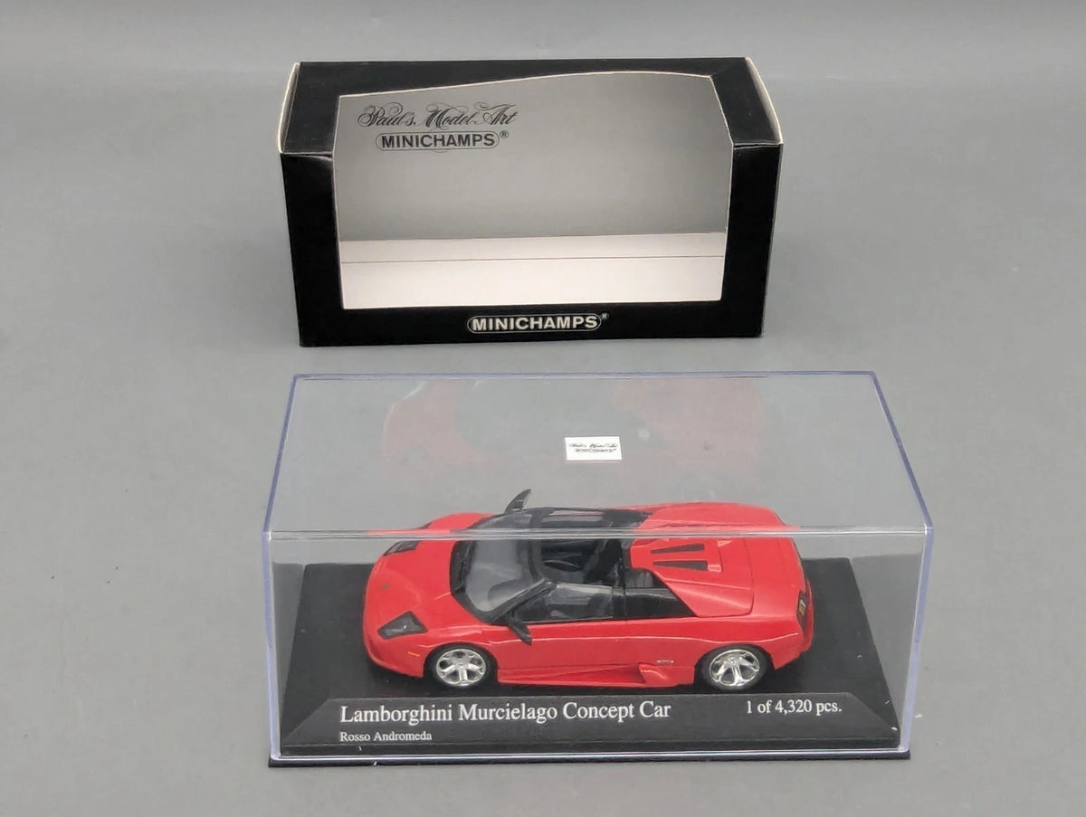 Modellautos 1:43 Minichamps Lamborghini Murcielago Concept Car 2004 Rosso OVP