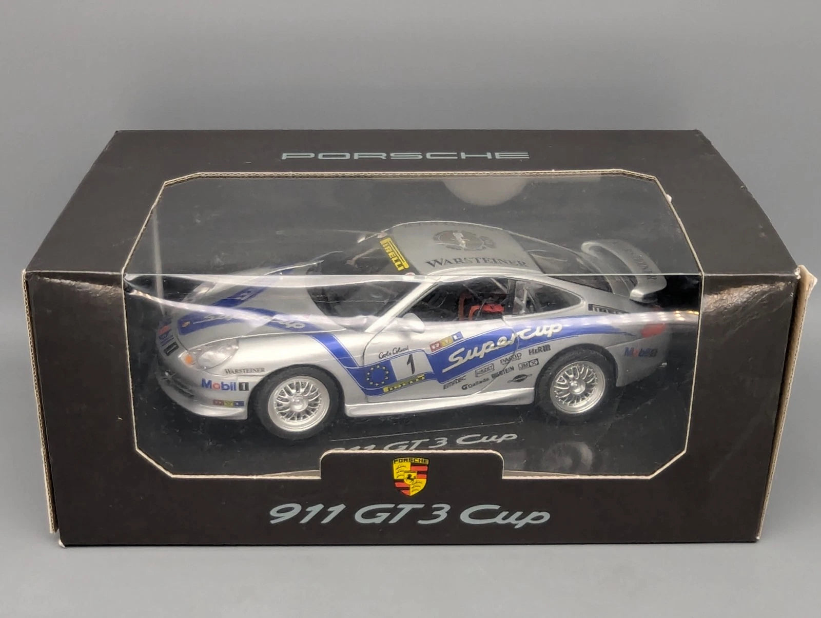 Modellautos 1:18 Bburago Porsche 911 GT3 Cup #1 mit WAP Dealer OVP
