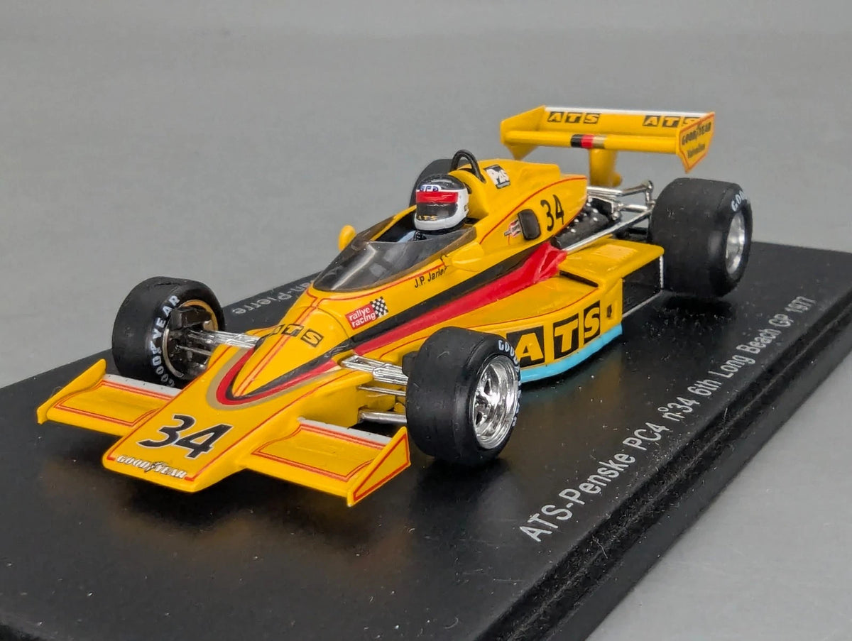 Modellautos 1:43 Spark S3371 ATS-Penske PC4 Long Beach 1977 #34 J. P. Jarier OVP