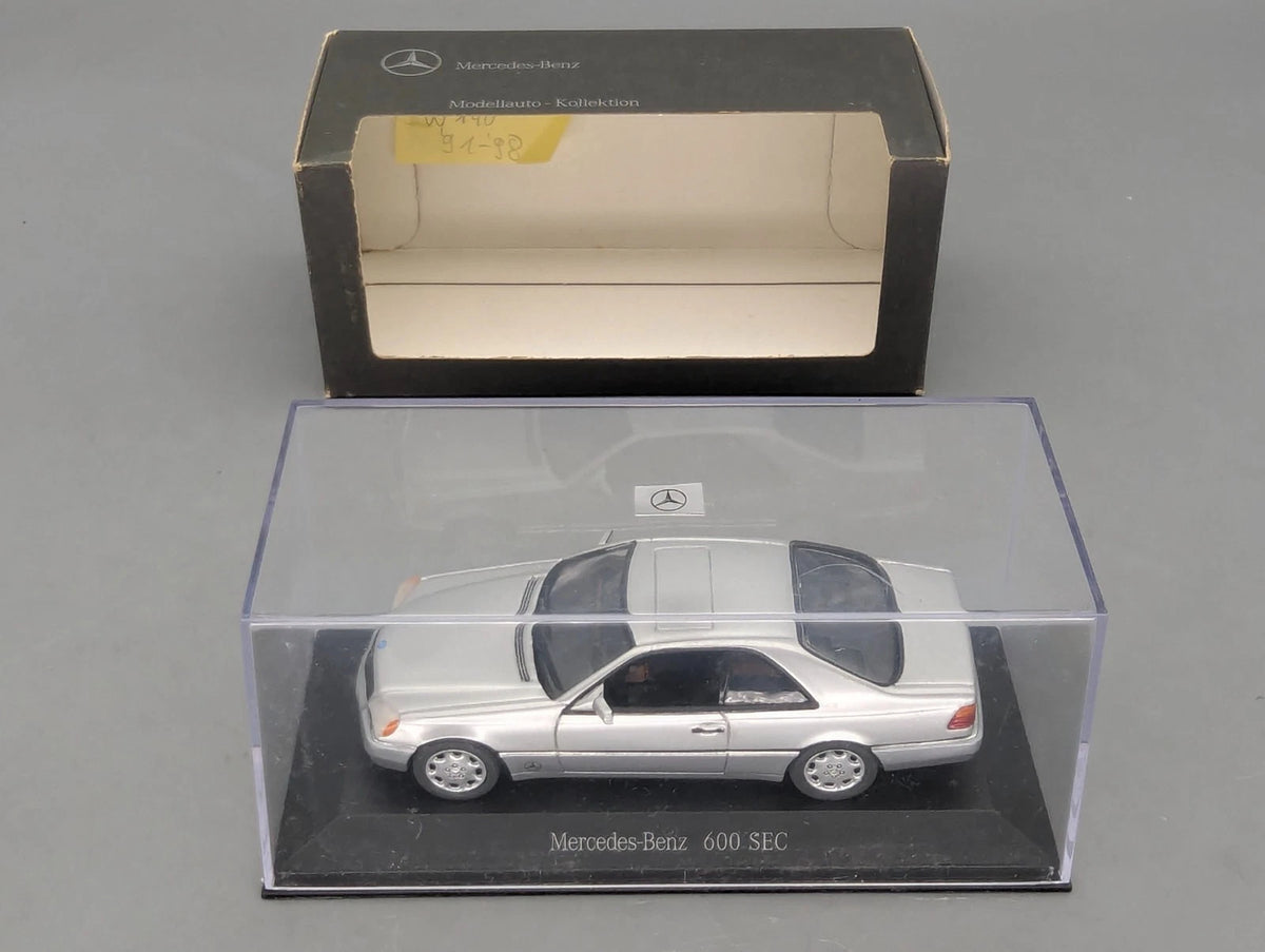 Modellautos 1:43 Minichamps Mercedes Benz 600 SEC mit  Dealer OVP