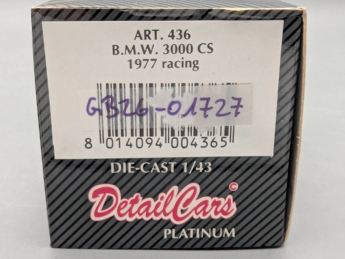 Modellautos 1:43 CDC Detail Cars 436 BMW 3.0 CS 1977 Racing #9 de Fierlant OVP