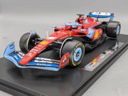 Modellautos 1:18 Bburago Ferrari SF24 Miami 2024 #16 C. Leclerc mit Vitrine OVP
