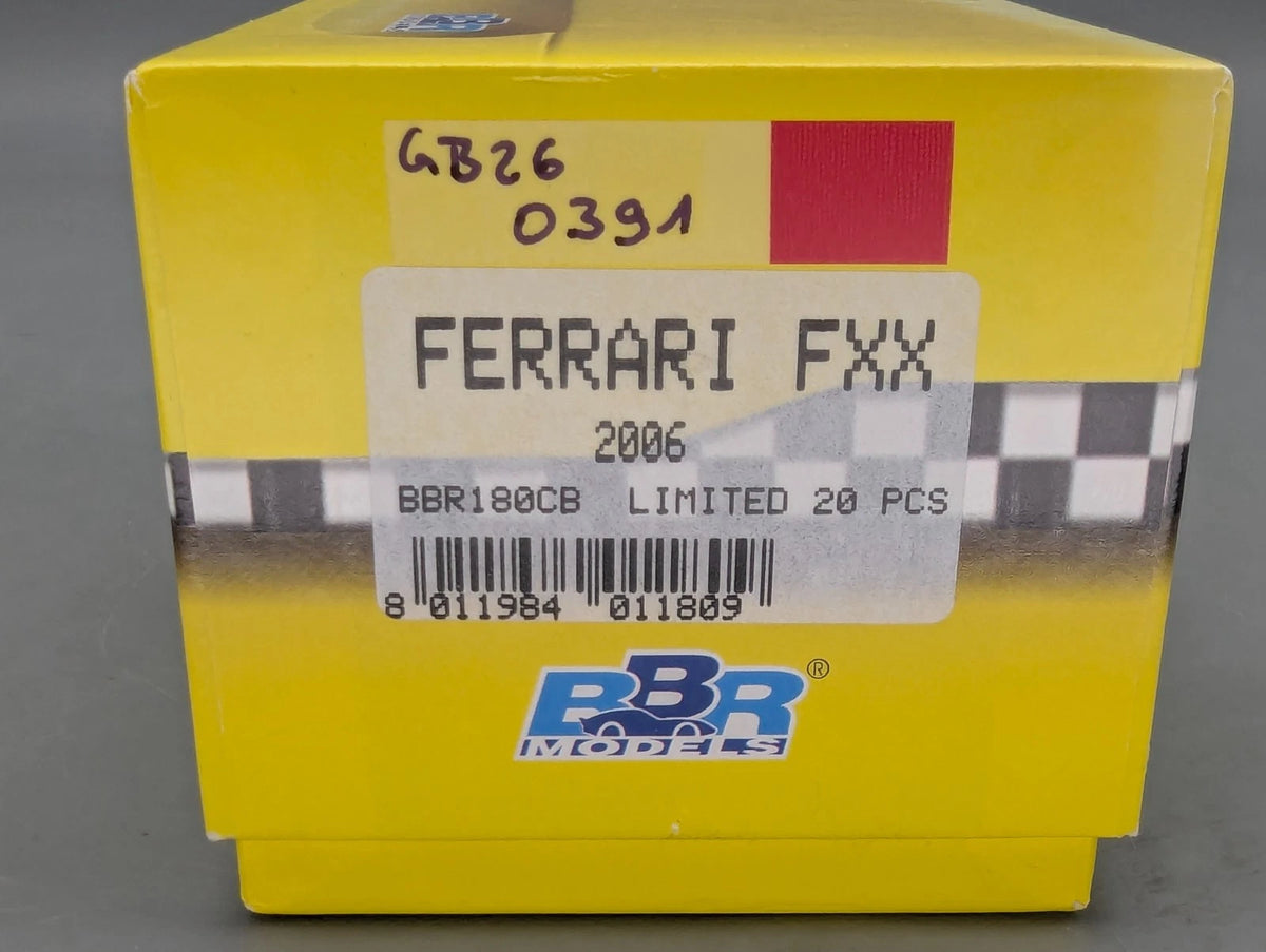 Modellautos 1:43 BBR Ferrari FXX  2006 Black Matt Ltd 19/20 mit Vitrine und OVP