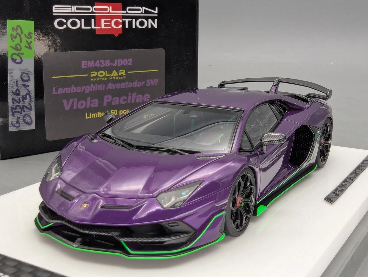 Eidolon Make Up 1:43 Lamborghini Aventador SVJ 2018 Limited 41/50 Viola Pac. OVP