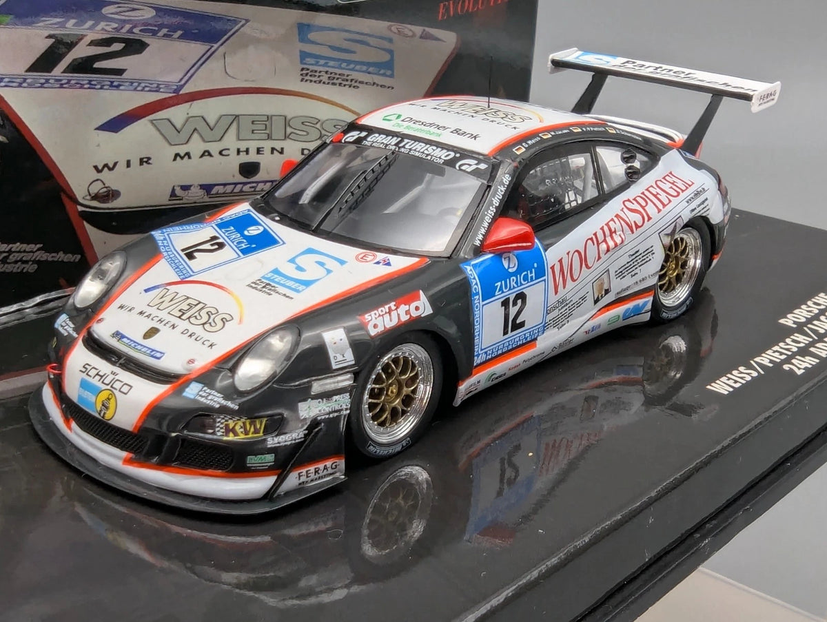 Modellautos 1:43 Minichamps Porsche 911 GT3 Cup 24h Nürburgring 2007 #12 mit OVP
