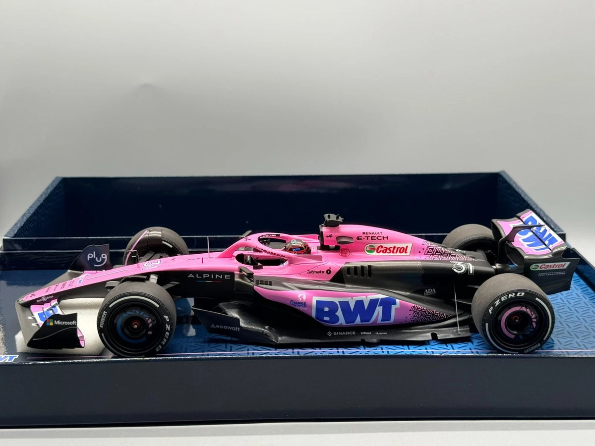 Modellautos 1:18 Minichamps BWT Alpine F1 Team A523 Esteban Ocon GP 2023 mit OVP