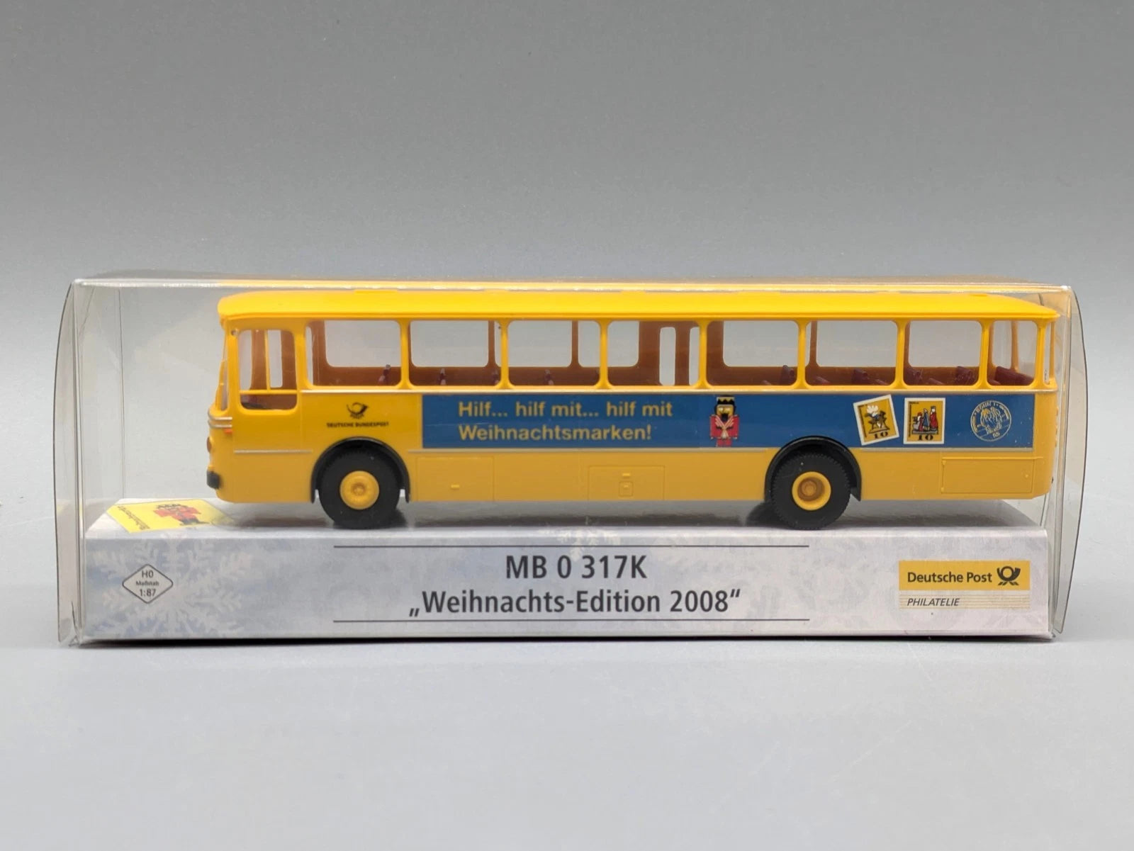 Bus Modell 1:87 Brekina Mercedes Benz  0 317K "Weihnachts-Edition 2008" mit OVP