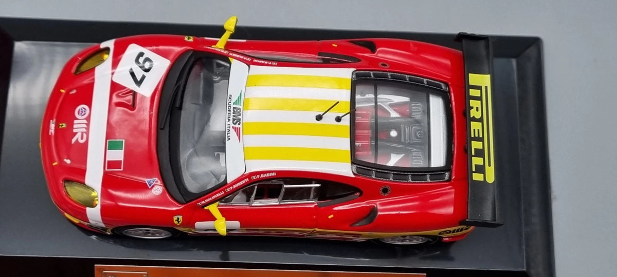 Modellautos 1:43 Bburago Racing Ferrari F430 GTC 24h Le Mans 2008 #97 OVP