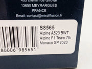 Modellautos 1:43 Spark S8565 Alpine A523 BWT Monaco GP 2023 #10 P. Gasly mit OVP
